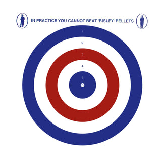 Bisley Airgun Paper Targets - Coloured (Pack 100)